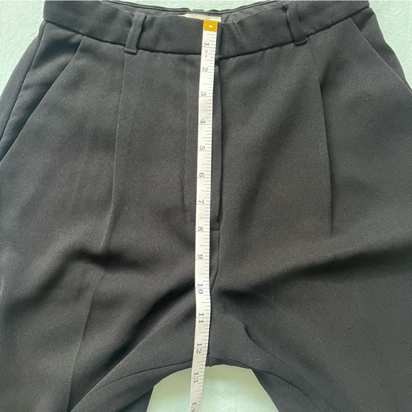 Wilfred Cropped Pleated Trousers in Black - Picture 11 of 12